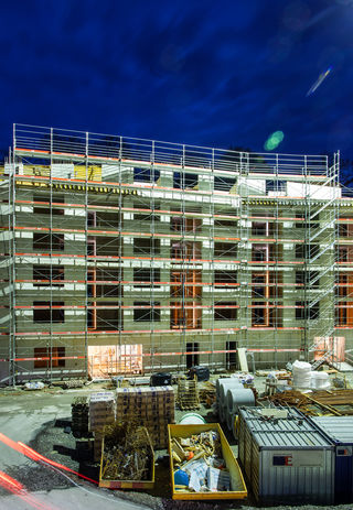 Beim Dach angekommen